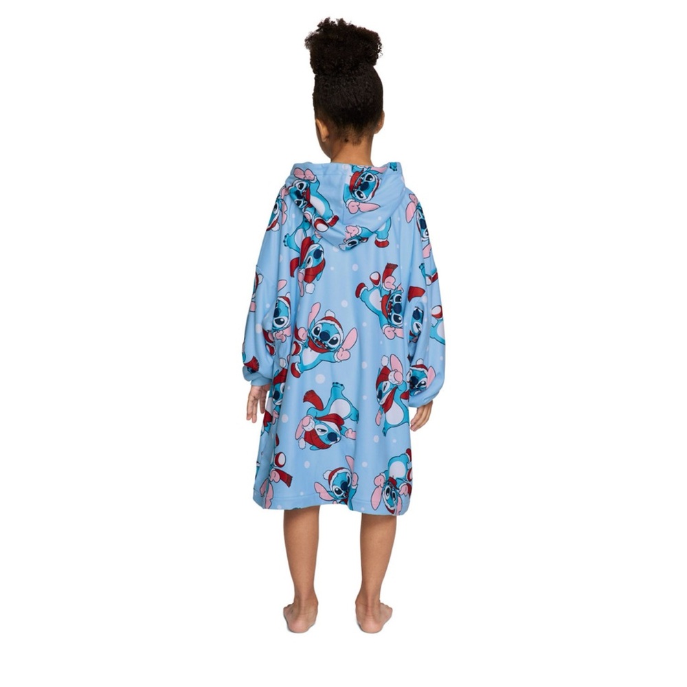 (NEW) Stitch - Character Kids Oversized Hooded Pullover Robe